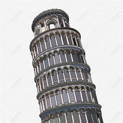 Cartoon Leaning Tower Of Pisa, Leaning, Leaning Tower, European PNG ...