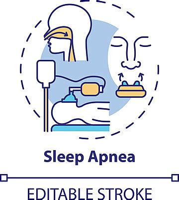 Sleep Apnea Concept Icon Respiration Metaphor Medical Vector, Respiration, Metaphor, Medical PNG ...
