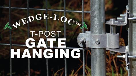 Fencing 101 - Hanging a Gate on T-Post Fence with Wedge-Loc - YouTube