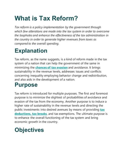 What is Tax Reform.docx