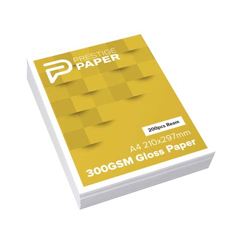 A4 300gsm Gloss Paper(200 Sheets) - Prestige Paper