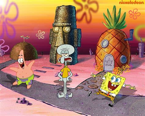 Spongebob, Patrick and Squidward - patrick star (spongebob), Spongebob House HD wallpaper | Pxfuel