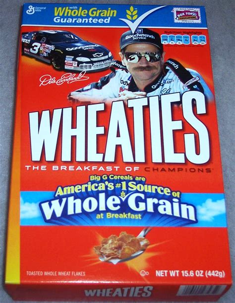 2010 Dale Earnhardt (Whole Grain banner on front) WHEATIES box ...