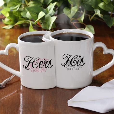 9423 - His & Hers© Personalized Mug Set | Couples coffee mugs, Mugs, Wedding mugs