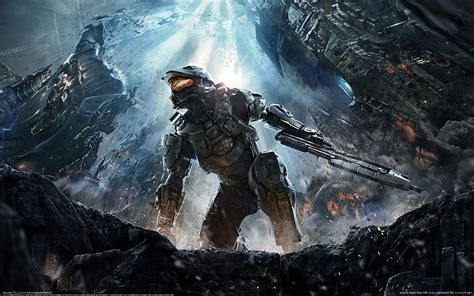 HD wallpaper: Concept Art, Halo, Halo 4, video games, water, nature, one person | Wallpaper Flare