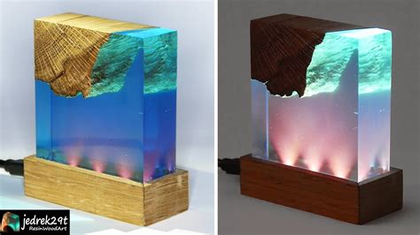 Night Lamp with Resin and Wood💡 / RESIN ART - YouTube