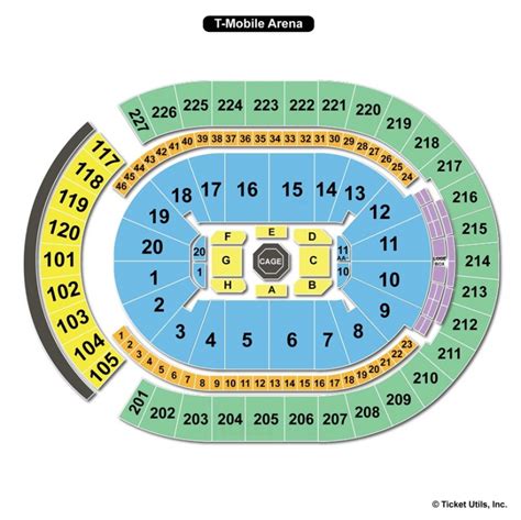 T-Mobile Arena, Las Vegas NV - Seating Chart View