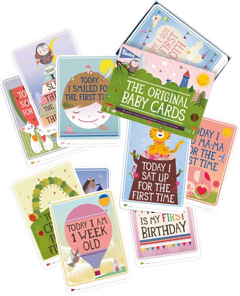 Milestone Baby Cards Set - Milestone Cards