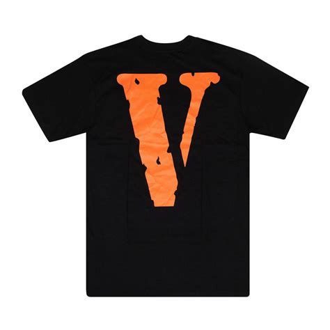 Vlone Logo Short-Sleeve T-Shirt 'Black/Orange' - Vlone - 1020 100000103LSST BLAC | GOAT