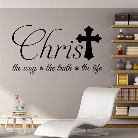 Christ The Life | Religious Decals | Vinyl Wall Lettering