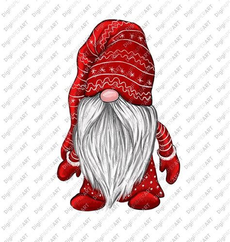 Christmas PNG, Gnome Clipart, Scandinavian Gnomes Clipart, Nordic Gnomes Clip Art, Tomte Nisse ...