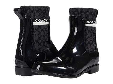 COACH Rivington Rain Bootie | Coach shoes women, Coach rain boots, Black shoes women