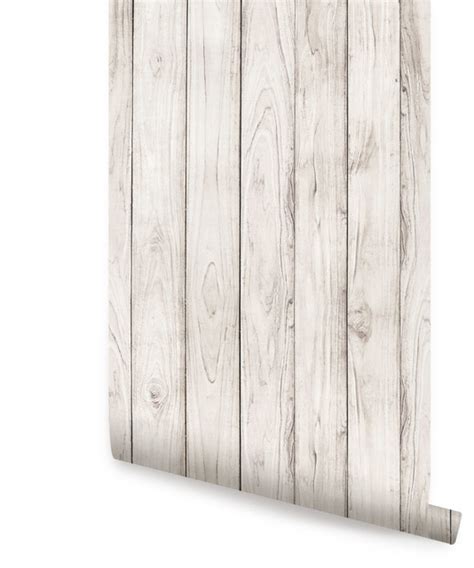 Wood Wallpaper, Peel and Stick - Rustic - Wallpaper - by Simple Shapes