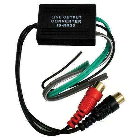 SPEAKER WIRE TO RCA HI/LOW ADAPTER CONVERTER LINE LEVEL OUTPUT AUDIO ...