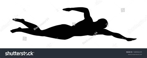 Swimmer Silhouette Vector Sport People Concept Stock Vector (Royalty Free) 1480066235 | Shutterstock