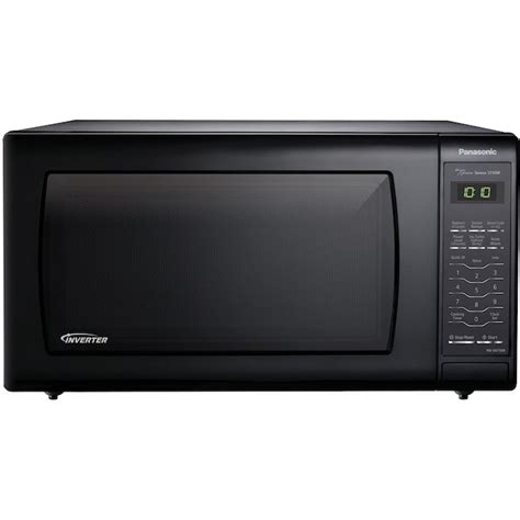 Panasonic 1.6-cu ft Large 1250-Watt Sensor Cooking Controls Countertop Microwave (Black) NN ...