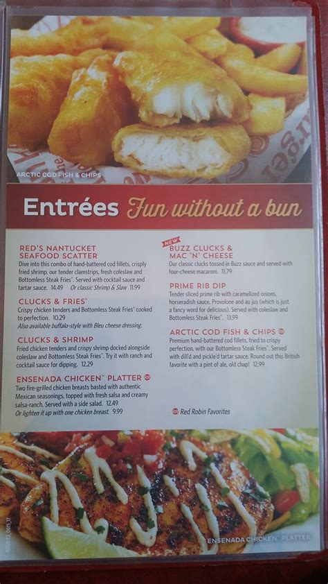 Red Robin Menu Prices