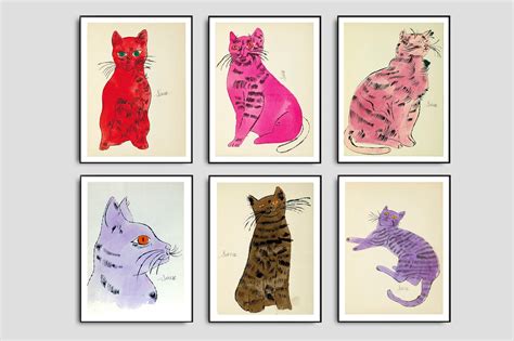 Andy Warhol Cats Pop Art Print Posters Street Art Andy | Etsy