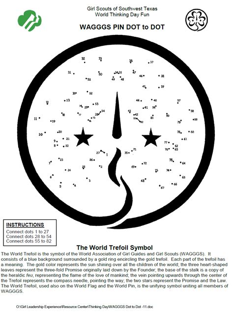 With instructions pre-printed on the sheet your good to go with this dot to dot activity w ...