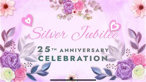 Silver jubilee invitation | 25th wedding anniversary invitation video | Code-A10 - YouTube