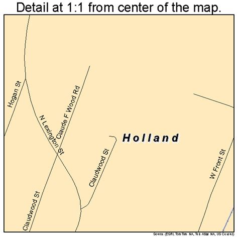 Holland Texas Street Map 4834508