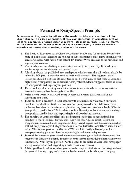 Persuasive Essay For High School Students - christmasprogram