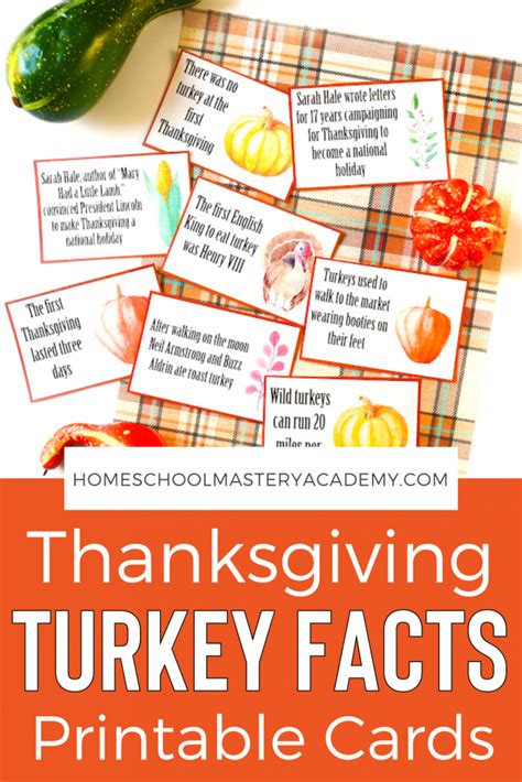 Thanksgiving Turkey Facts Printables