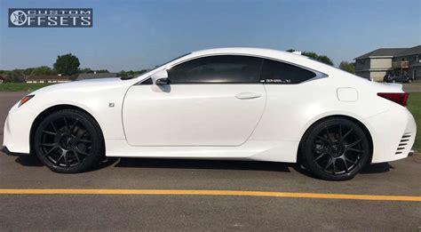 2015 Lexus RC350 with 20x9.5 35 Konig Ampliform and 255/30R20 Michelin ...