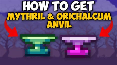 Terraria How To Get Mythril and Orichalcum anvil | Terraria Mythril and Orichalcum anvil 1.4.4.9 ...