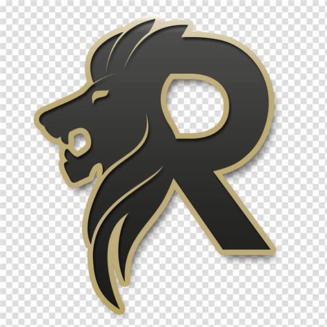 Black And Gold R With Lion Artwork, Logo Desktop , - Letter R Lion Logo ...