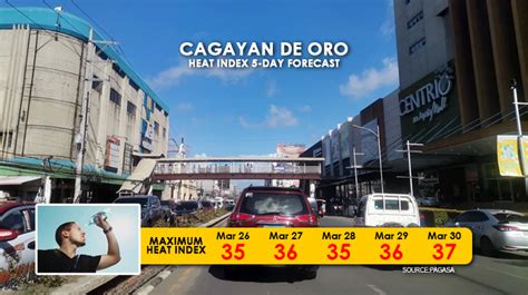 Cagayan de Oro Heat Index 5-day forecast - PROGRESS WATCH: Metro ...