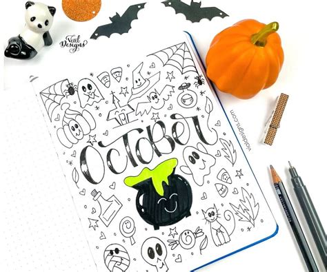 EASY HALLOWEEN DOODLES - Vial Designs