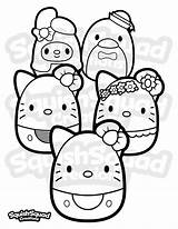 Squishmallow Kitty Coloring Page Printable  sketch template
