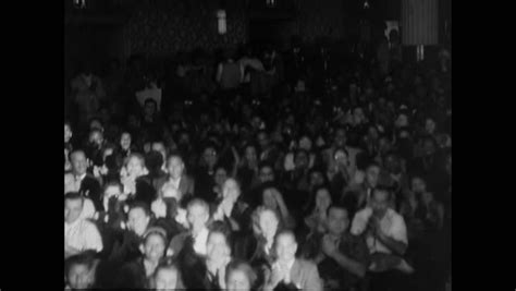 Montage Of Audience In Theater Clapping, 1950s Stock Footage Video 14031341 - Shutterstock