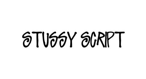 Stussy Script Font Free Download - Font XS