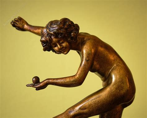 Antiques Atlas - Art Deco Bronze Figure - "The Juggler" Signed CJR