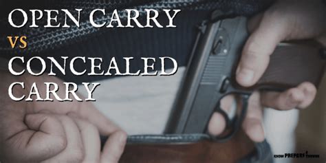 Open Carry vs Concealed Carry: What's the Difference?