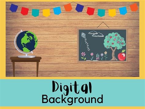 Virtual Teacher Background Digital Backdrop For Zoom - vrogue.co