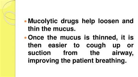 Mucolytic Drugs