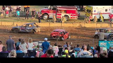 2023 Warren County fair Compact demolition Derby - YouTube