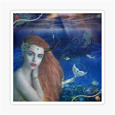 "Mystical Mermaid" Sticker for Sale by PurplePeacock | Redbubble