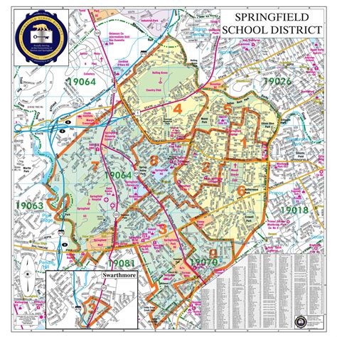 School Board Regions Map - Springfield School District