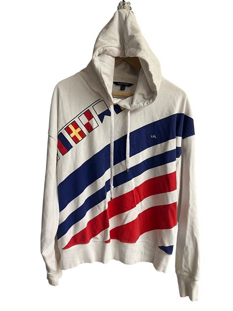 RALPH LAUREN Womens Flags and Stripes French Terry Ho… - Gem