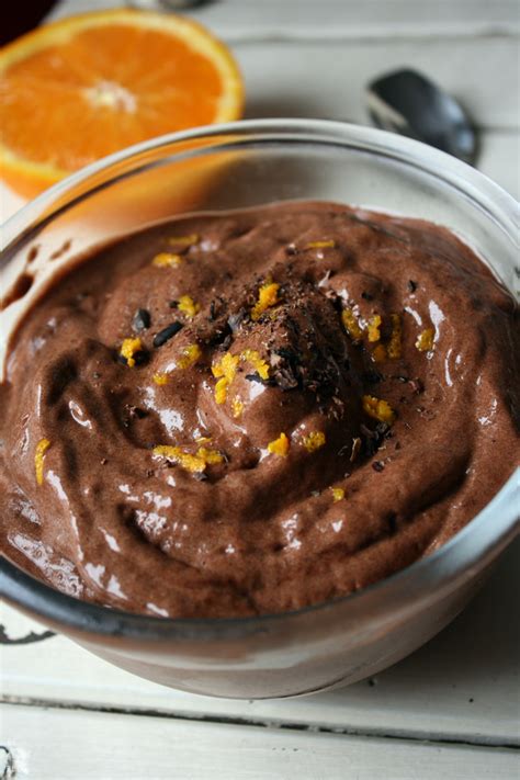 Chocolate Orange Ice Cream (raw, vegan)