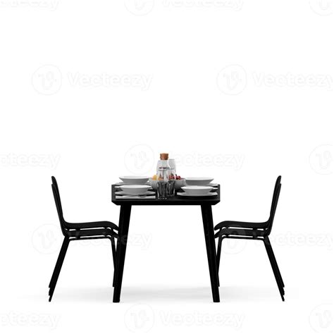 Isometric Table set front 3D render 13846251 PNG