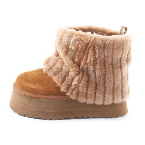 Boots UGG Classic Mini Sherpa Corduroy Chestnut 1130570