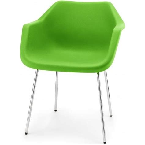 Bright Green Robin Day Armchair from Fusion Living | Plastic Armchairs