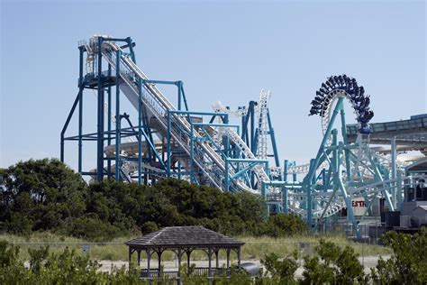 Morey's Piers Great Nor Easter Roller Coaster now known as Fly. Wildwood, New Jersey | Library ...