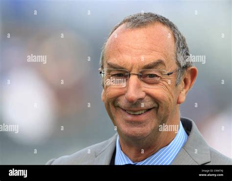 cricket - Sky commentator David "Bumble" Lloyd smiling portrait Stock Photo - Alamy