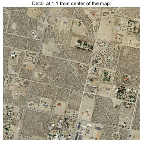 Aerial Photography Map of Morongo Valley, CA California